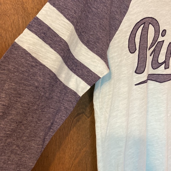 Victoria’s Secret pink baseball style tee. - Picture 4 of 4